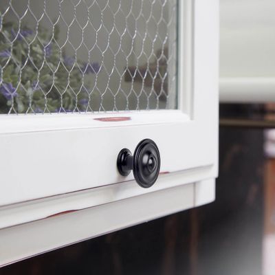 Bouton de meuble noir mat Lyonnais 26 mm diamètre 35 mm REI