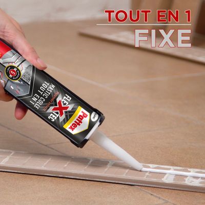 Colle de fixation Flextec transparent cartouche 389 g - PATTEX