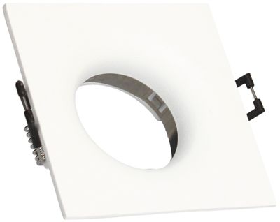 Spot LED encastrable GU10 anti-éblouissement sans ampoule carré Blanc - Cobalt ARLUX