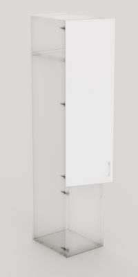 Porte battante Creo blanc 1628 x 498 mm OFITRES