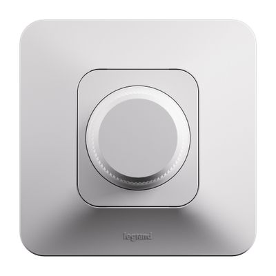 Interrupteur variateur de lumière encastrable universel complet Blanc - Neptune LEGRAND
