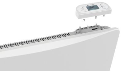 Radiateur à inertie sèche OVEO 1000W blanc horizontal - BESTHERM