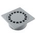 Siphon de cour 150x150mm sortie intégrée Ø40/50/63 gris - FITT