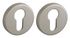 Rosaces de porte rondes à cylindre nickel satiné diamètre 50 mm FROSIO