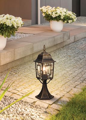 Borne extérieur E27 47,5cm Volturno rouille  IP44 60W - TRIO