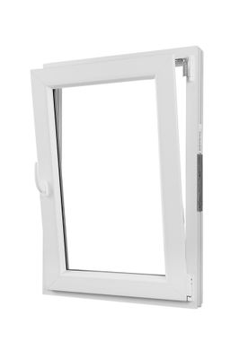 Fenêtre PVC blanc 1 vantail oscillo-battant tirant droit H.75 x l. 60 cm CLOSY
