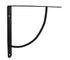 Equerre Bibop noire en acier 180 x 180 mm CIME