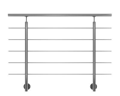 Garde-corps Harmony - Inox - L 1,50 m - Pose latérale - SOGEM