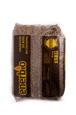 Pellet granulés bois 100 % résineux sac de 15 kg- ENERBIO