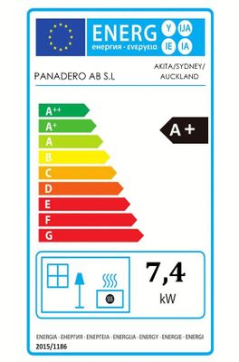 Poêle à bois 7,4 kW Auckland PANADERO Livraison à domicile incluse