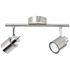 Réglette 2 spots GU10 2x10W aluminium - Andres BRILLIANT