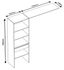 Kit de dressing EMA PLUS blanc 180 x 180 x 40 cm + 1 tiroir OFITRES