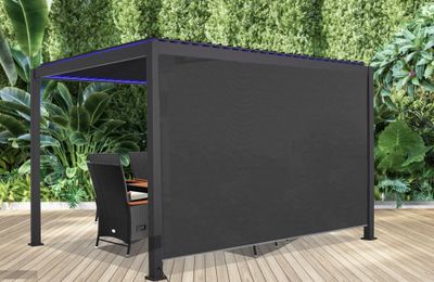 Store latéral 4 mètres pour les pergolas bioclimatiques 1613282 et 1743074