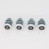 Roulettes grises pour portes de douche diamètre 23mm - AURLANE
