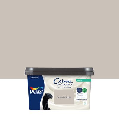 Peinture crème de couleur Grain de Sable satin 2,25L - DULUX VALENTINE