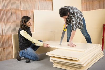 Panneau de polystyrène extrudé rainuré bouveté - Épaisseur 80 mm - l. 0,60 x L.1,25 m SOPREMA