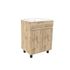 Meuble de salle de bains Timber 2 portes L60 x H83 x P46 cm MDF chêne naturel + vasque céramique blanche - AURLANE