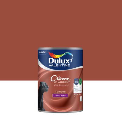 Peinture crème de couleur Tomette velours 1L - DULUX VALENTINE