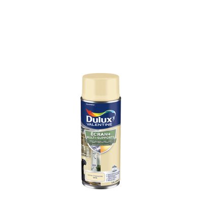 Peinture aérosol Ecran+ Multi-supports Dulux Valentine Satin Lemon Cheesecake 0,4 L