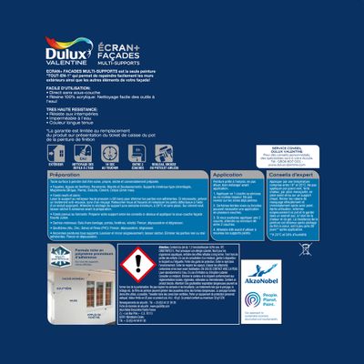 Peinture façades multi supports ton pierre 2,5 l - DULUX VALENTINE