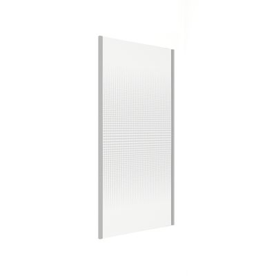 Paroi de douche latérale fixe 80x195 cm profilé chrome verre sérigraphié 6 mm Serenity - OCEA