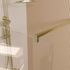 Paroi de douche à l'italienne 80x195 cm profilé or verre transparent 5 mm Essentiel Gold - AURLANE