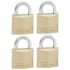 Cadenas à clés largeur 40 mm en laiton s'entrouvrant par 4 MASTER LOCK