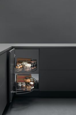 Rangement d'angle demi-lune double pour porte de 40 cm VIBO