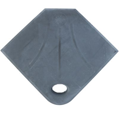 Dalle pour pieds de parasol 49 x 49 x 5,3 cm Gris anthracite - FABEMI