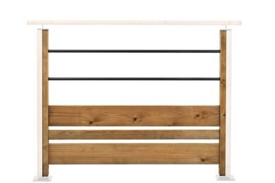 Kit garde-corps bois/aluminium Moka - 960 x 1200 mm - BURGER