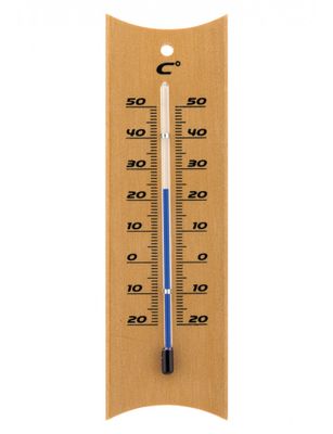 Thermomètre plastique effet bois intérieur ou extérieur