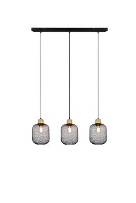 Suspension E27 Calimero noir 3x40W - REALITY