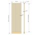 Cloison de séparation Claustra Cascade en obéché brut H.250 x l.80 x ép.11,3 cm en kit - AJ TIMBER