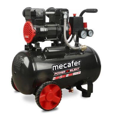 Compresseur à air silencieux 24 L 1,5 HP Power'N Silent - MECAFER
