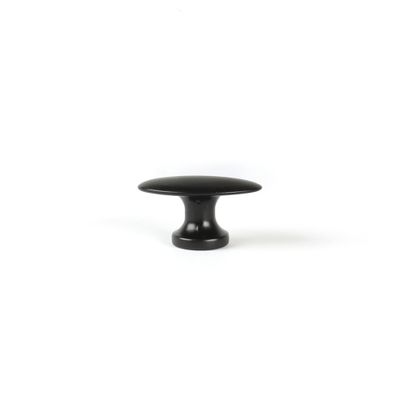 Bouton de meuble ovale noir mat 21 x 33 mm REI