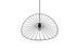 Suspension CHAPEAU noir E27 40W - TRIO