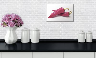 Mosaïque mur intérieur effet briquettes blanc MÉTRO 30 x 30 cm vendu à l'unité SAS MAT INTER