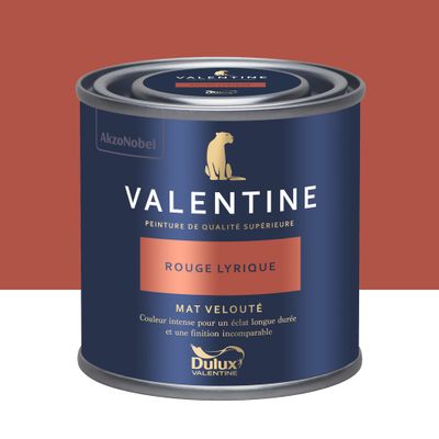 Peinture Valentine Mat Velouté Rouge Lyrique 125 mL - DULUX VALENTINE