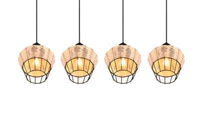 Suspension E27 Borka rotin 4x40W - REALITY