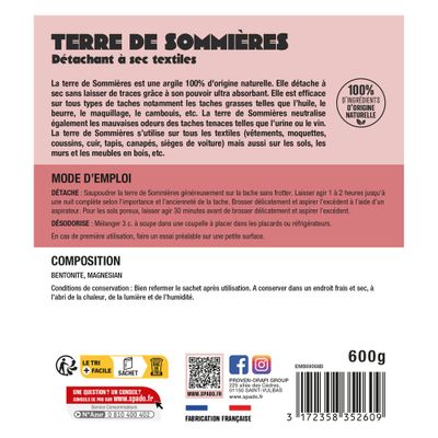 Terre de Sommières poudre 600g SPADO ORIGINES