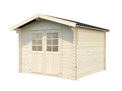 Abri de jardin  Bois Naturel  Tibo 7,3m2 Livraison à domicile incluse