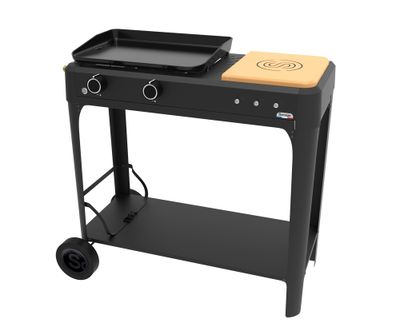 Plancha à gaz sur chariot HENDAYE 250 - SOMAGIC