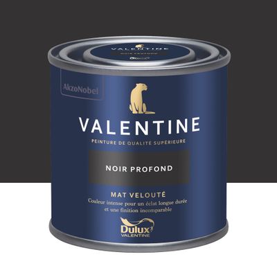 Peinture Valentine Mat Velouté Noir Profond 125 mL - DULUX VALENTINE