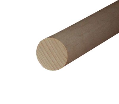Tourillon rond bois hêtre raboté non traité - Ø25 x L.1.00 m - MS BOIS
