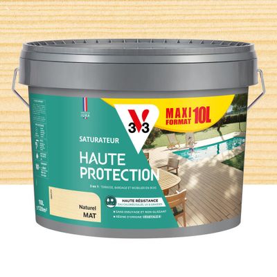 Saturateur Haute Protection naturel mat 10 L - V33
