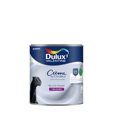 Peinture crème de couleur Brume Pastel velours 0,5L - DULUX VALENTINE