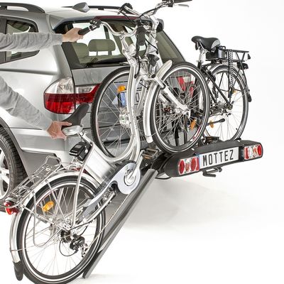 Porte vélo 2 vélos électriques sur plateforme  MOTTEZ