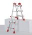 Echelle pliable multifonction télescopique 4 x 3 échelons 2,80 / 3,70 m ProfiStep Multi aluminium - HAILO