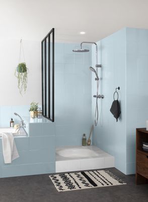 Peinture de rénovation pour salle de bain bleu glacé finition satinée 0,75 L - V33
