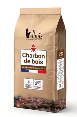 Charbon de bois 50 litres VALBOIS